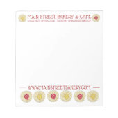 Bloc-note Boulangerie Viennoiseries Fruit Pâtisseries danois (Devant)