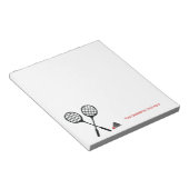 Bloc-note Boule de bowling et broches personnalisées (Incliné)