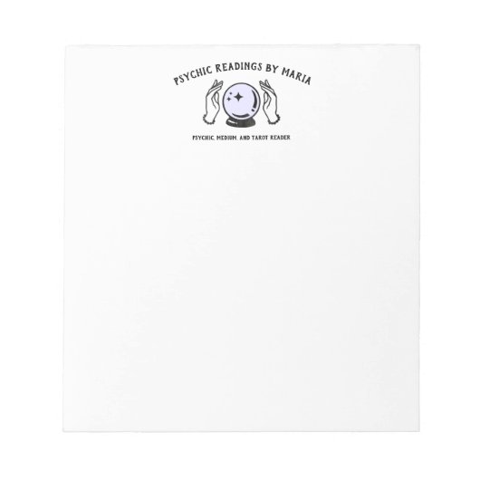 Bloc-note Boule de cristal médium psychique (Devant)