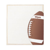 Bloc-note Boule de rugby (Devant)