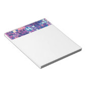 Bloc-note Boule Disco Bleu super & Violet Personnalisée (Incliné)