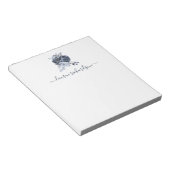 Bloc-note Bouquet bleu | Aquarelle florale (Incliné)