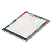 Bloc-note Bouquet de baies patchwork de ferme Monogram Bleu (Tourné)