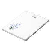 Bloc-note Bouquet de lavande aquarelle (Tourné)