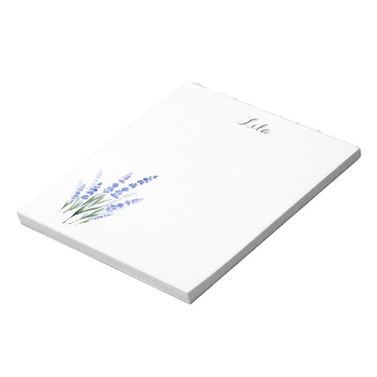 Bloc-note Bouquet de lavande aquarelle (Tourné)