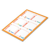 Bloc-note Bouquet de rose hebdomadaire Orange (Incliné)