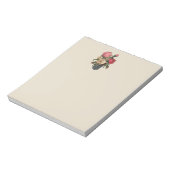 Bloc-note Bouquet de roses à fleurs de style victorien rose (Tourné)