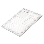 Bloc-note Bouquet de Roses d'aquarelle Pages quotidiennes de (Incliné)