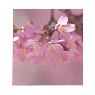 Bloc-note Bouquet délicat de fleurs de cerisier Sakura rose