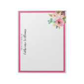 Bloc-note Bouquet floral Boho Pénpal rose sur mesure (Tourné)
