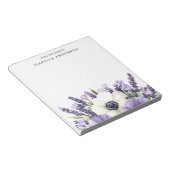 Bloc-note Bouquet floral du bureau de personnalisation (Incliné)