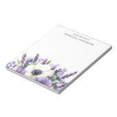 Bloc-note Bouquet floral du bureau de personnalisation (Tourné)