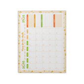 Bloc-note Bouquet Floral Printanier Planificateur Mensuel Dé (Tourné)