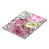 Bloc-note Bouquet floral rose et blanc roses (Tourné)