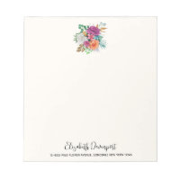 Bouquet floral rose, orange et blanc