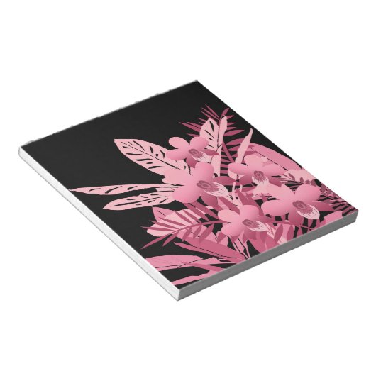 Bloc-note Bouquet rose tropical (Incliné)