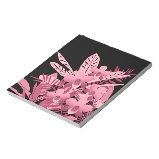 Bloc-note Bouquet rose tropical (Tourné)