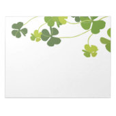 Bloc-note bouquet shamrock, jour de st patrick (Devant)
