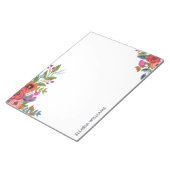 Bloc-note Bouquets floraux Boho - Nom (Incliné)