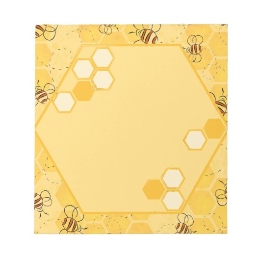 Bloc-note Bourdonnement d'abeilles Abeilles à miel Mignon  (Devant)