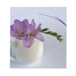 Bloc-note bourgeons de frénésie violette