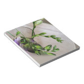 Bloc-note bourgeons de frénésie violette (Incliné)