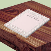 Bloc-note Bourgeons de Rose Rose Tendre Floral De la part de