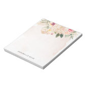 Bloc-note Bourse de pivoine et d'or (Tourné)