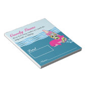 Bloc-note Bouteille de bonbon Guesser jeu, M&M, Baby shower (Incliné)