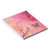 BLOC-NOTE BOUTEILLE EN FUCHSIE ROSE ÉPARGNE (Incliné)