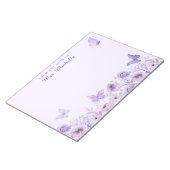 Bloc-note Bouteilles d'aquarelle Fleur sauvage Jardin Lilac (Incliné)