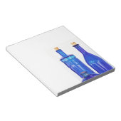 Bloc-note Bouteilles en verre bleu (Incliné)