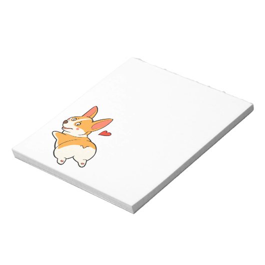 Bloc-note Boutons Corgi (Tourné)