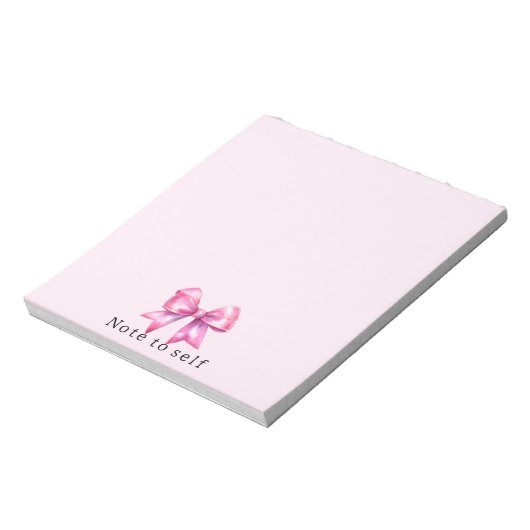 Bloc-note Bow rose pâle (Tourné)