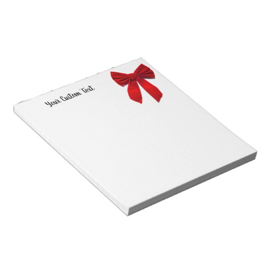 Bloc-note Bow rouge (Incliné)
