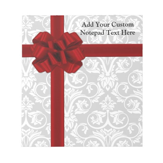 Bloc-note Bow Ruban Rouge (Devant)