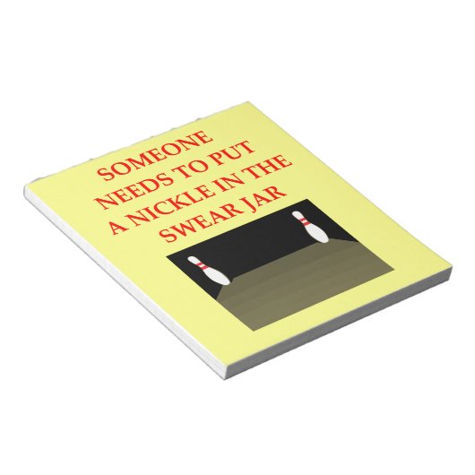 BLOC-NOTE BOWLING (Incliné)