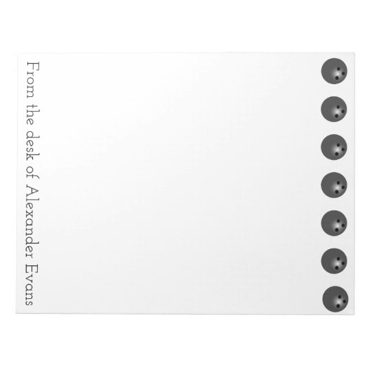 Bloc-note Bowling Balls (Devant)