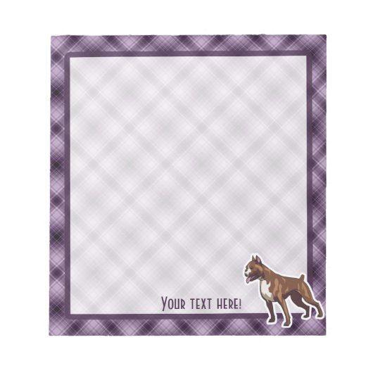 Bloc-note Boxe violette (Devant)