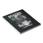 Bloc-note Boxer Chien Amoureux des animaux Texte d'art (Incliné)
