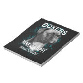 Bloc-note Boxer Chien Amoureux des animaux Texte d'art (Tourné)