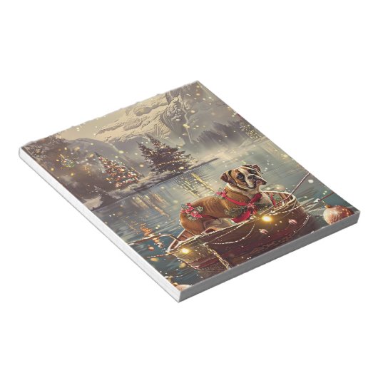 Bloc-note Boxer Christmas Festive Voyage (Incliné)