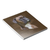 Bloc-note Boxer Peinture à l'huile de chien Portrait d'art (Incliné)