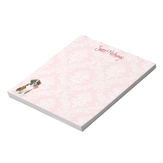 Bloc-note Boxer Rose Valentine (Tourné)