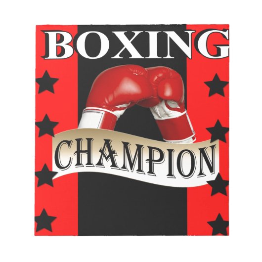 BLOC-NOTE BOXING (Devant)