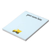 Bloc-note Boys de construction personnalisée Camion Bloc-not (Tourné)