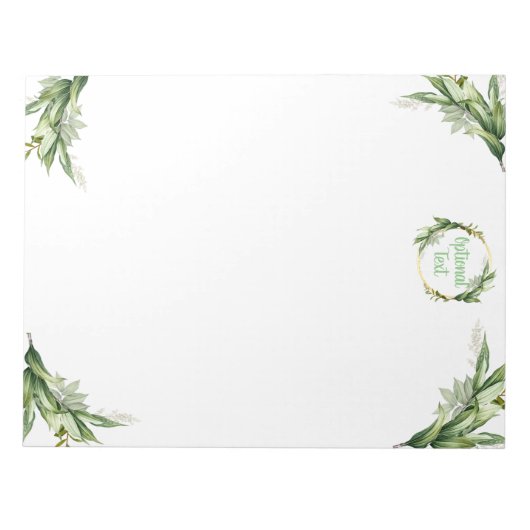 Bloc-note Branches d'olivier en fleurs (Devant)