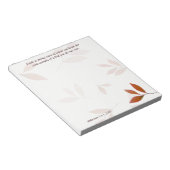 Bloc-note Branches orange, Faith Verse Christian Note Papier (Incliné)