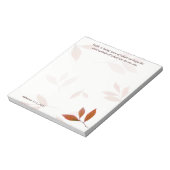 Bloc-note Branches orange, Faith Verse Christian Note Papier (Tourné)