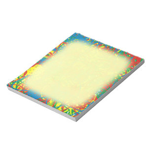 Bloc-note Bras chaud coloré explosion multi couleur éclabous